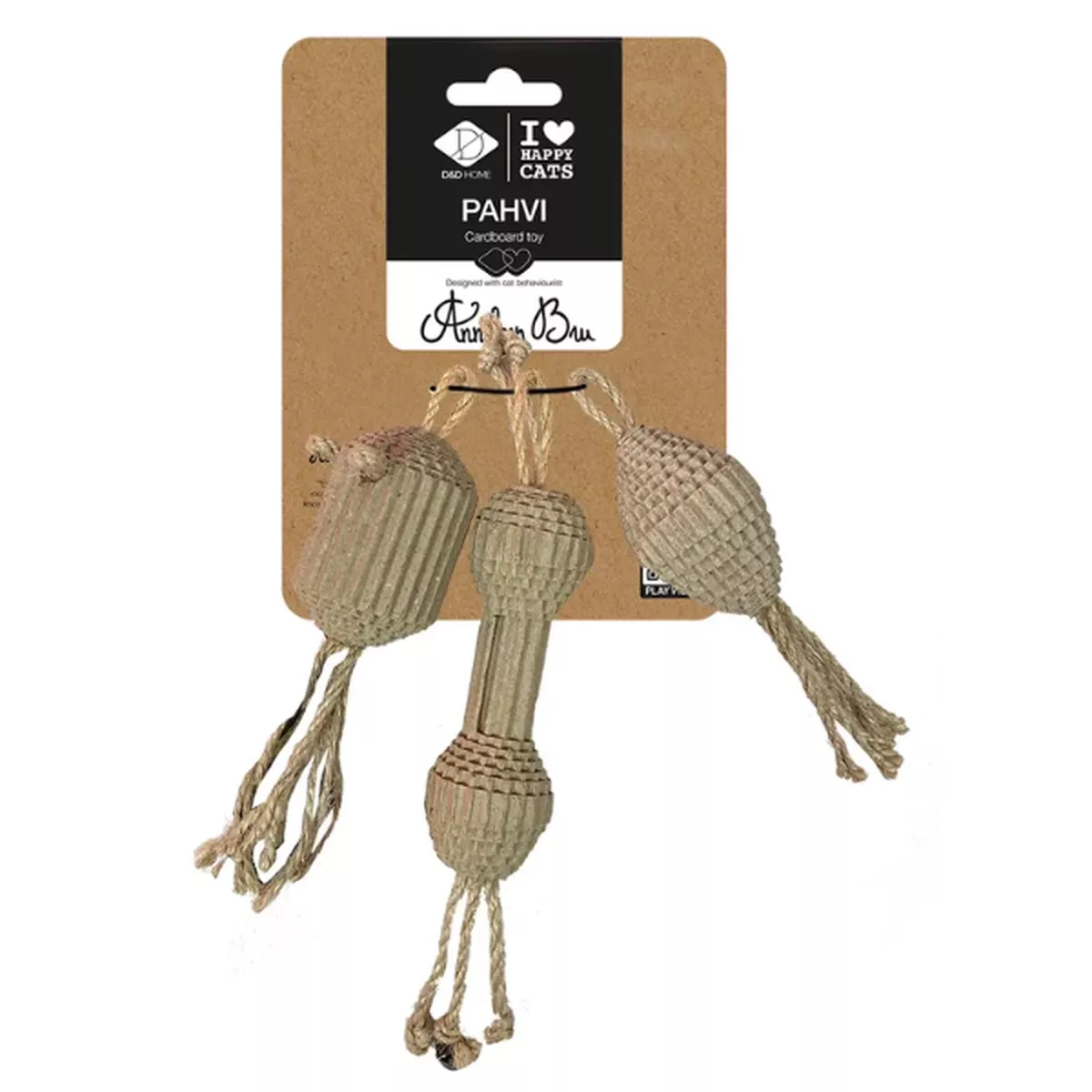 PAHVI CAT CARDBOARD TOY 3PCS