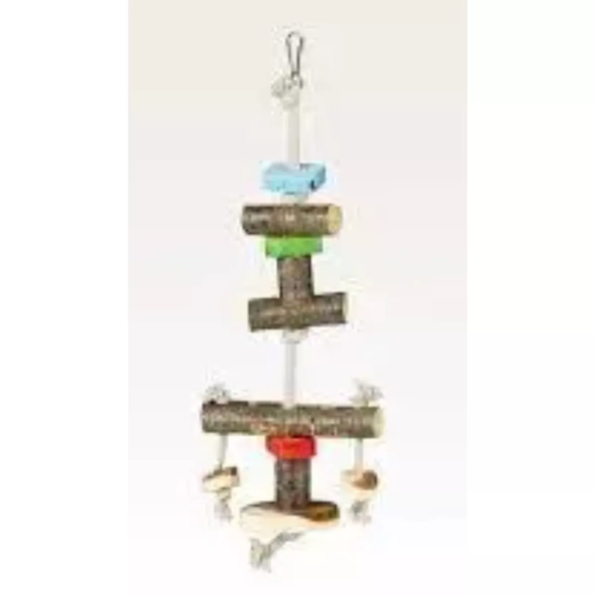 PARROT TOY WOOD AND CORD BRIDGE