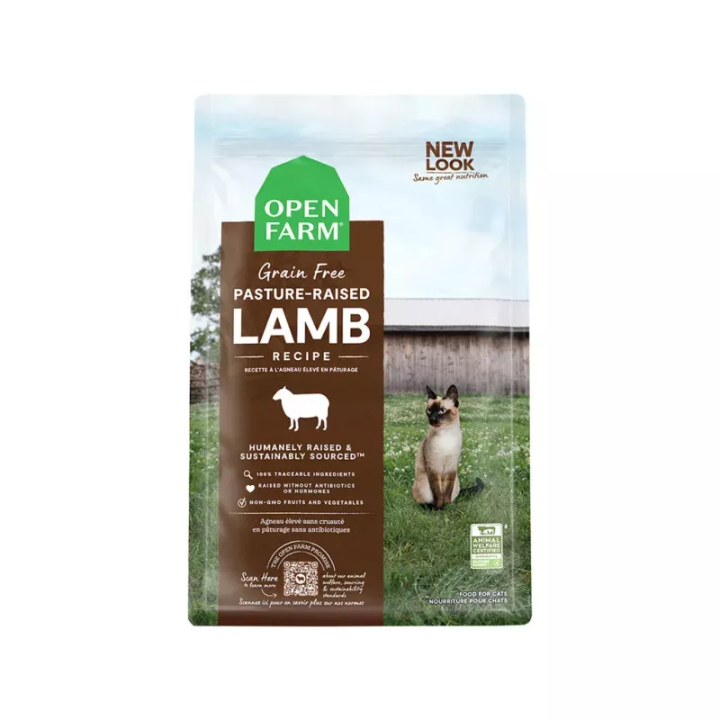*Pasture-Raised Lamb Grain-Free Cat Kibble