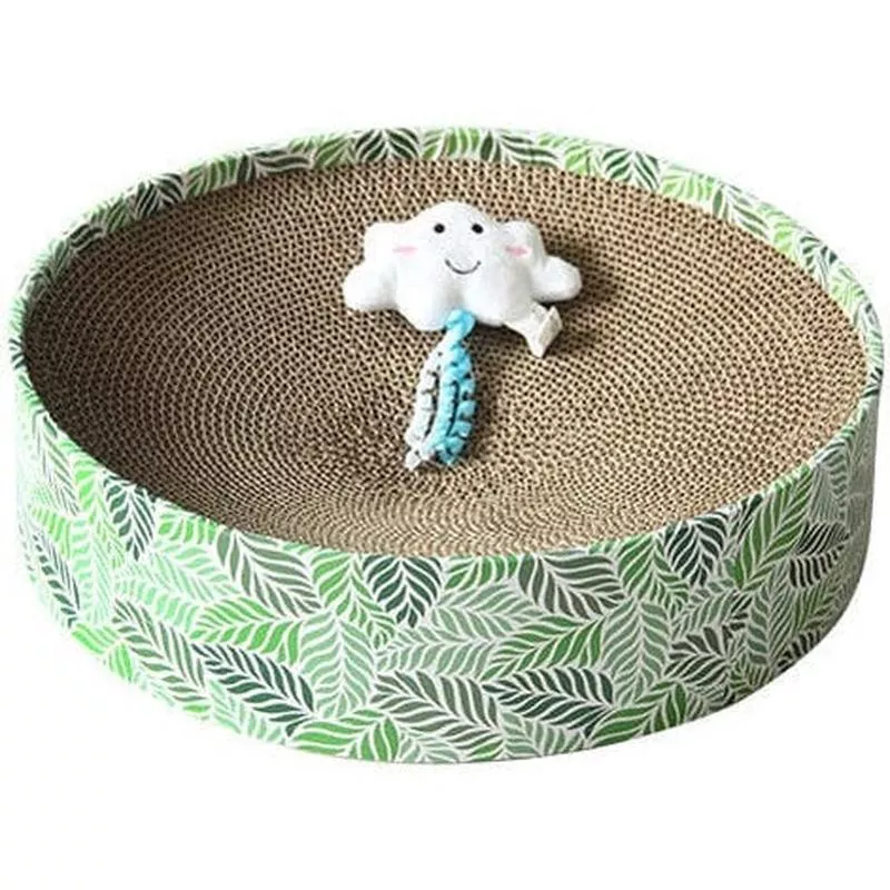 PAWISELounge Bed Cat Scratcher w/Free toy