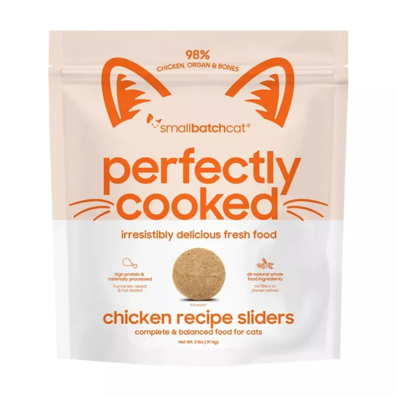 *Perfectly Cooked Frozen Chicken Sliders for Cats 2lb