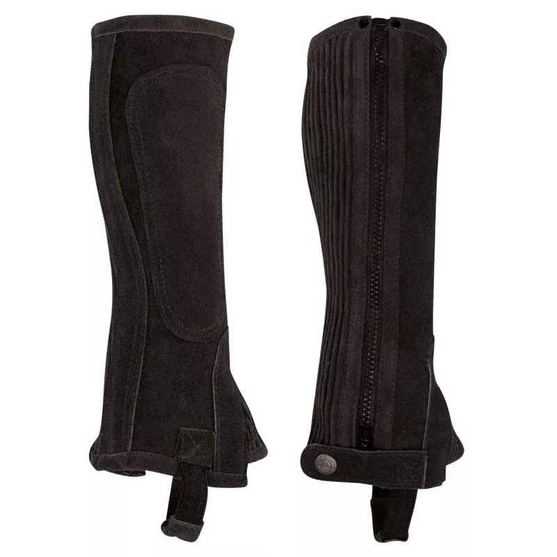 Perri's Zipper Half Chaps Black