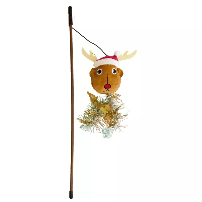 Pet Brands Festive Reindeer Cat Teaser