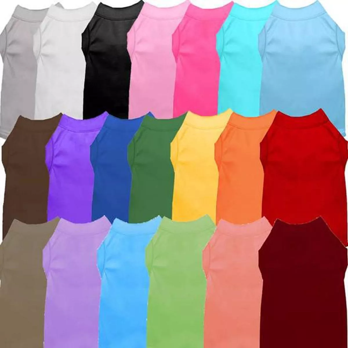 Pet Shirts (Assorted Colors) – Small White