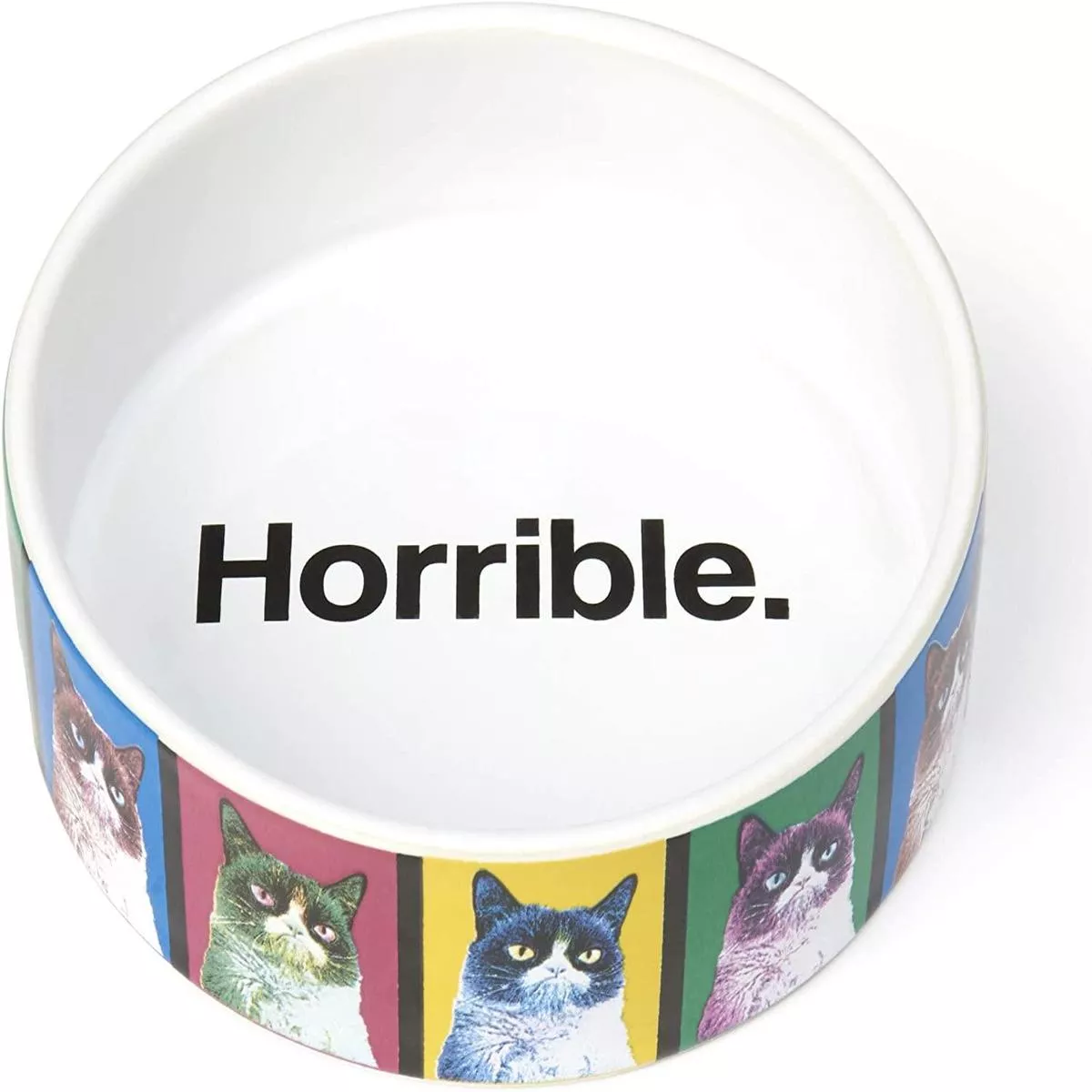PetRageous Grumpy Cat Pop Art Cat Bowl