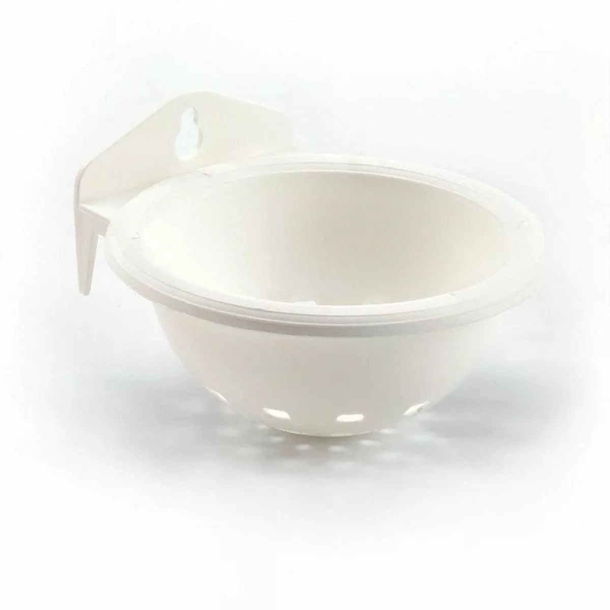 PLASTIC NEST BASKET WITH HOOK HOLE 11,5x5,5cm white