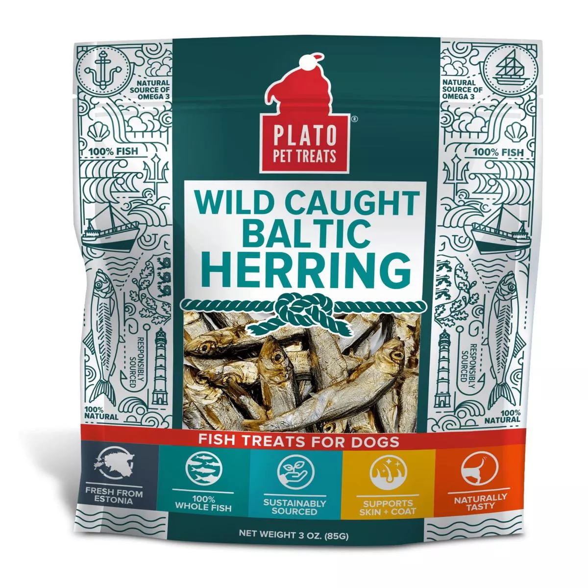 Plato Baltic Herring Dog Treats