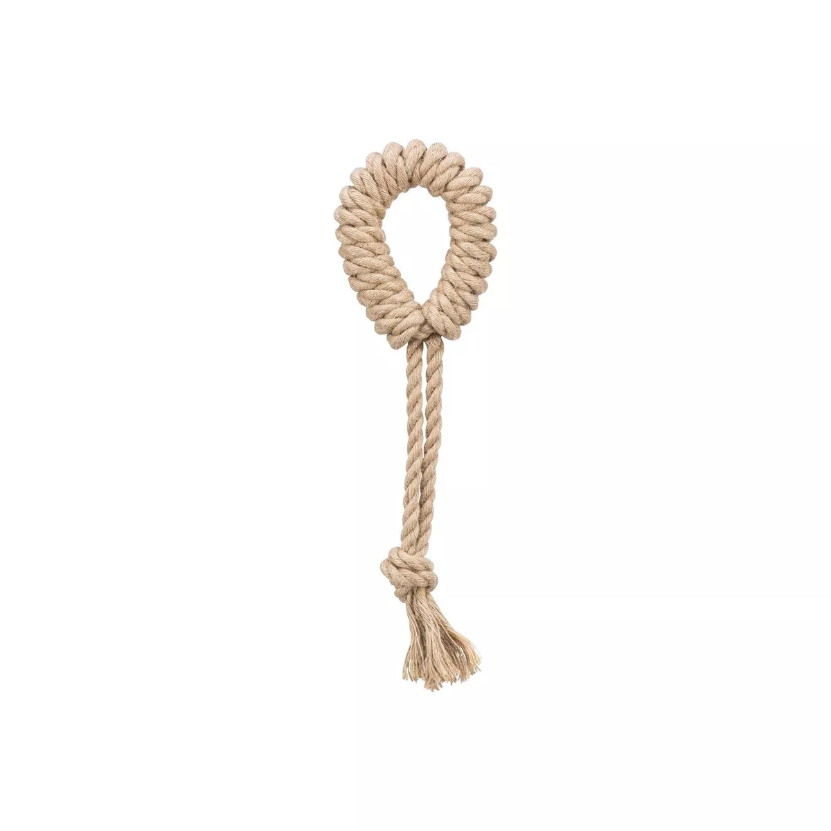 PLAYING ROPE W RING HEMP/COTTON 32CM
