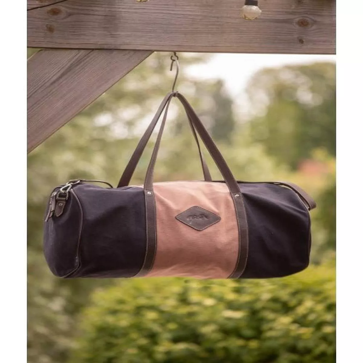 Pnlope Canvas Bowl Bag Large Model – Pink & Black