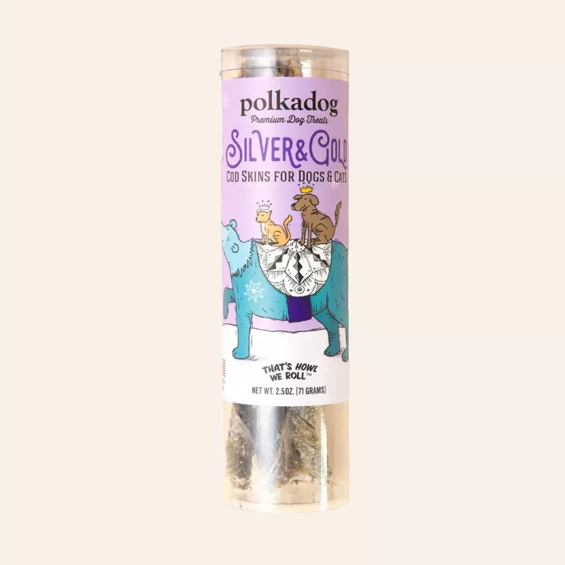 Polkadog Silver & Gold Cod Skins
