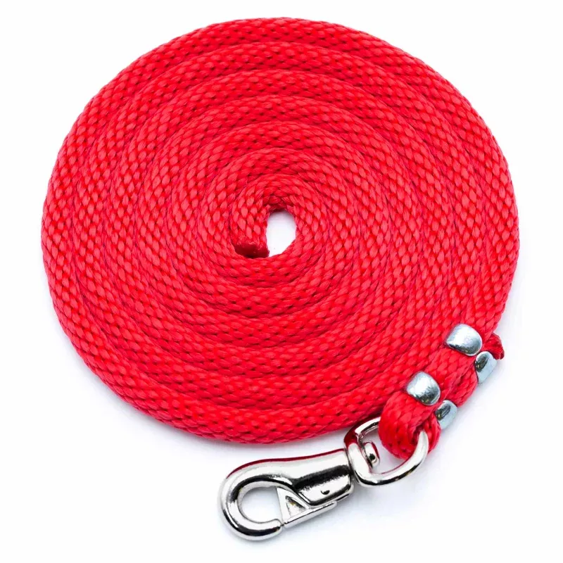 Poly Lead Rope with Bull Snap Red