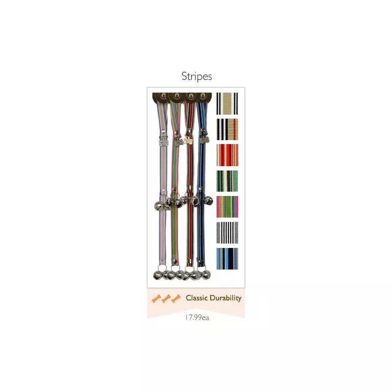 PoochiePet Classic Striped PoochieBells