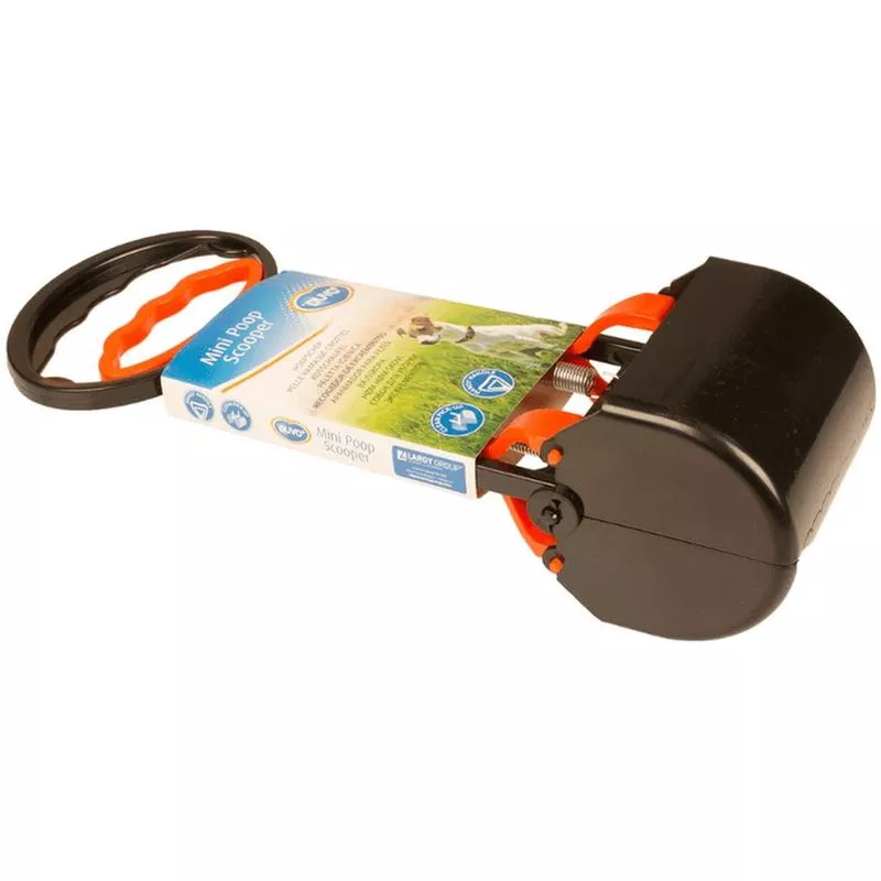 Poop Scooper Mini 28cm black/orange