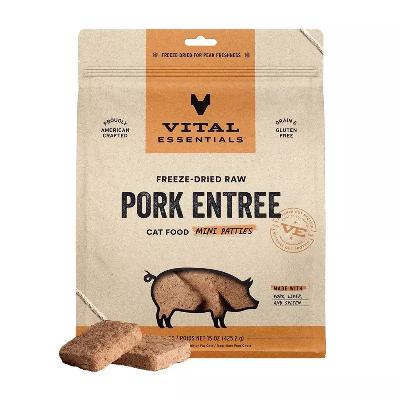 *Pork Dinner Patties Freeze-Dried for Cats
