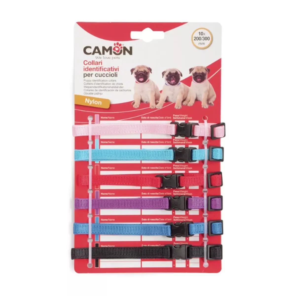 PUPPY MARKER COLLARS 6PCS