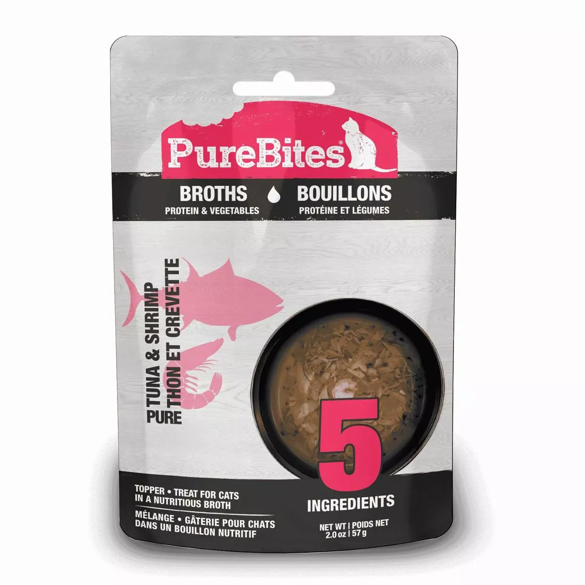PureBites Tuna, Shrimp & Vegetables Broth for Cats