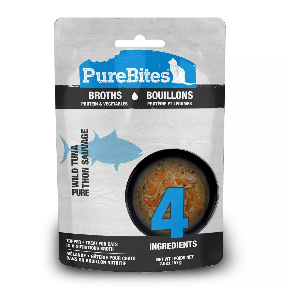 PureBites Wild Tuna & Vegetables Broth for Cats