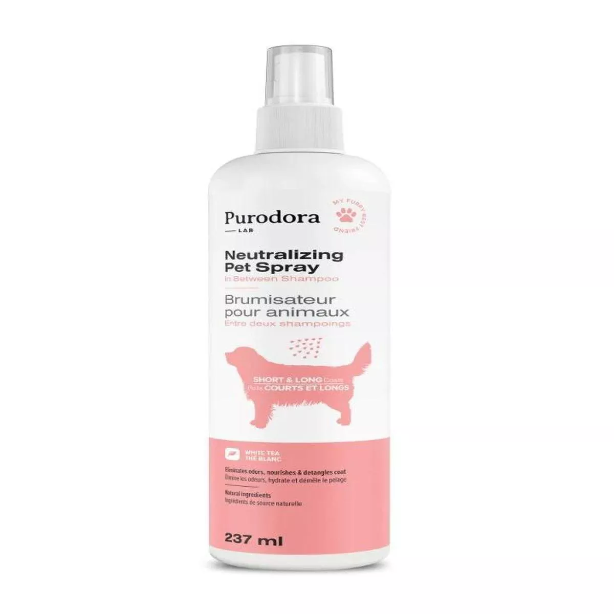 Purodora Lab Neutralizing Pet Spray for Short & Long Coats