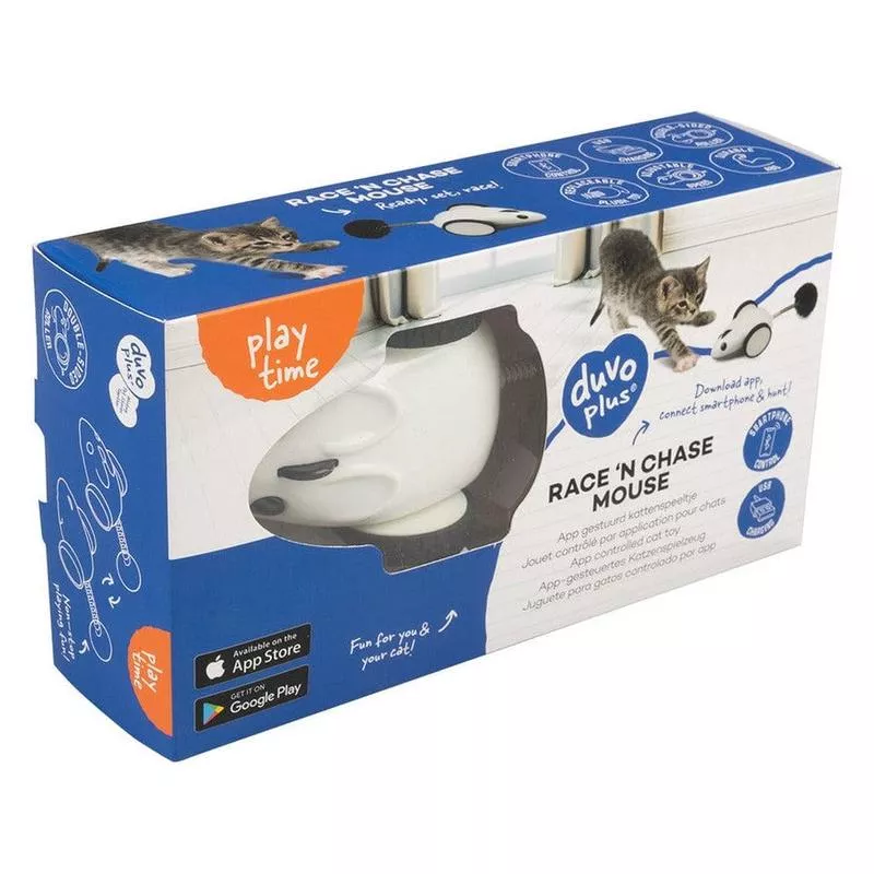 Race `N Chase Mouse 17X7X4Cm White