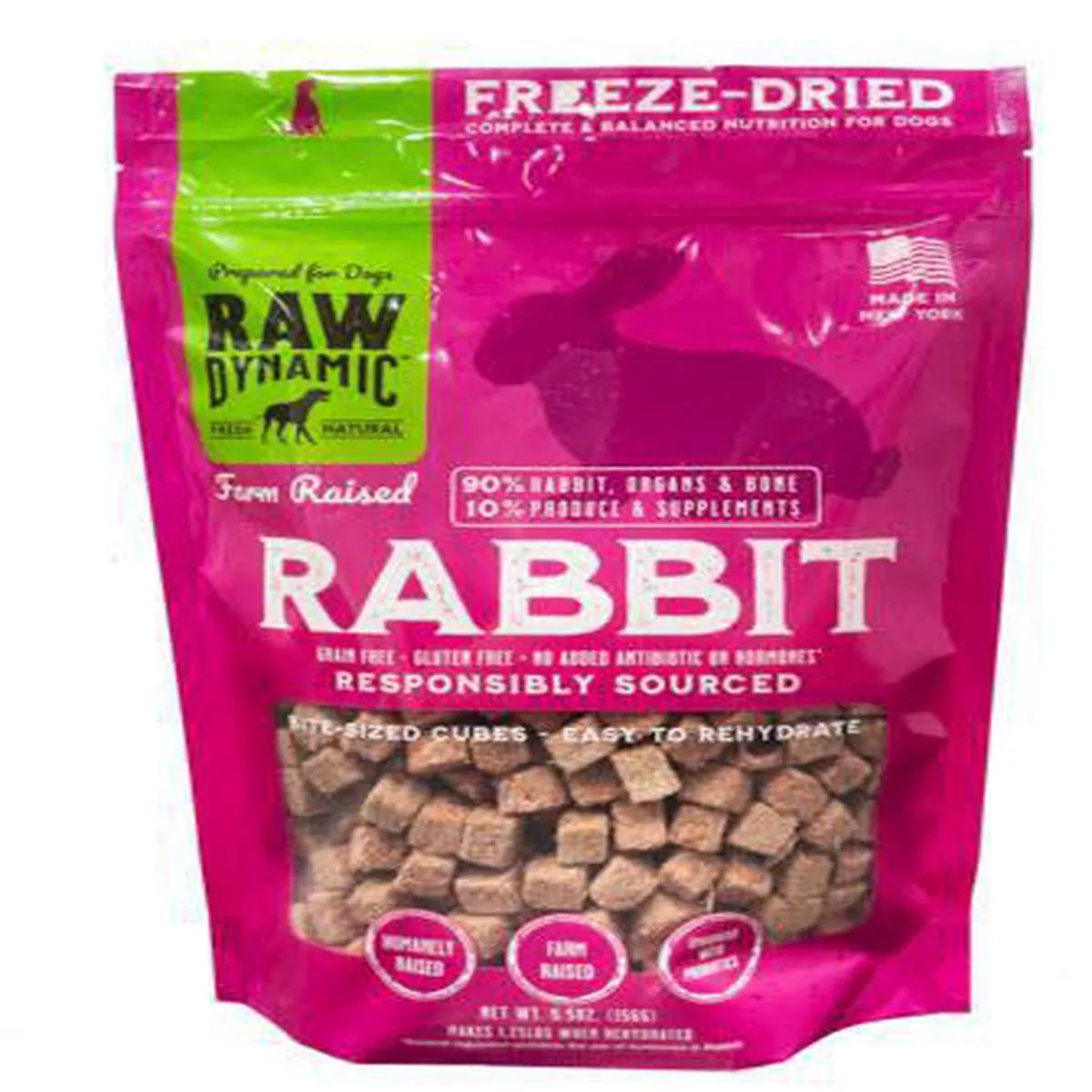Raw Dynamic FD Dog Food – Rabbit 5.5oz