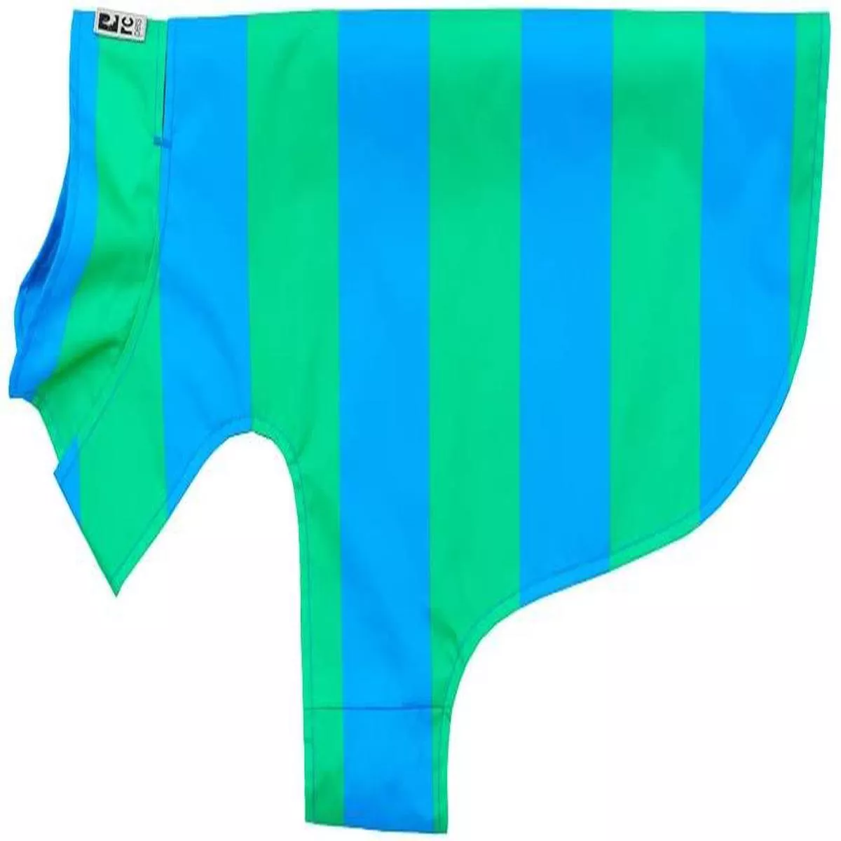 RC Pets Delta Dog Rain Slicker, Cyan Stripe