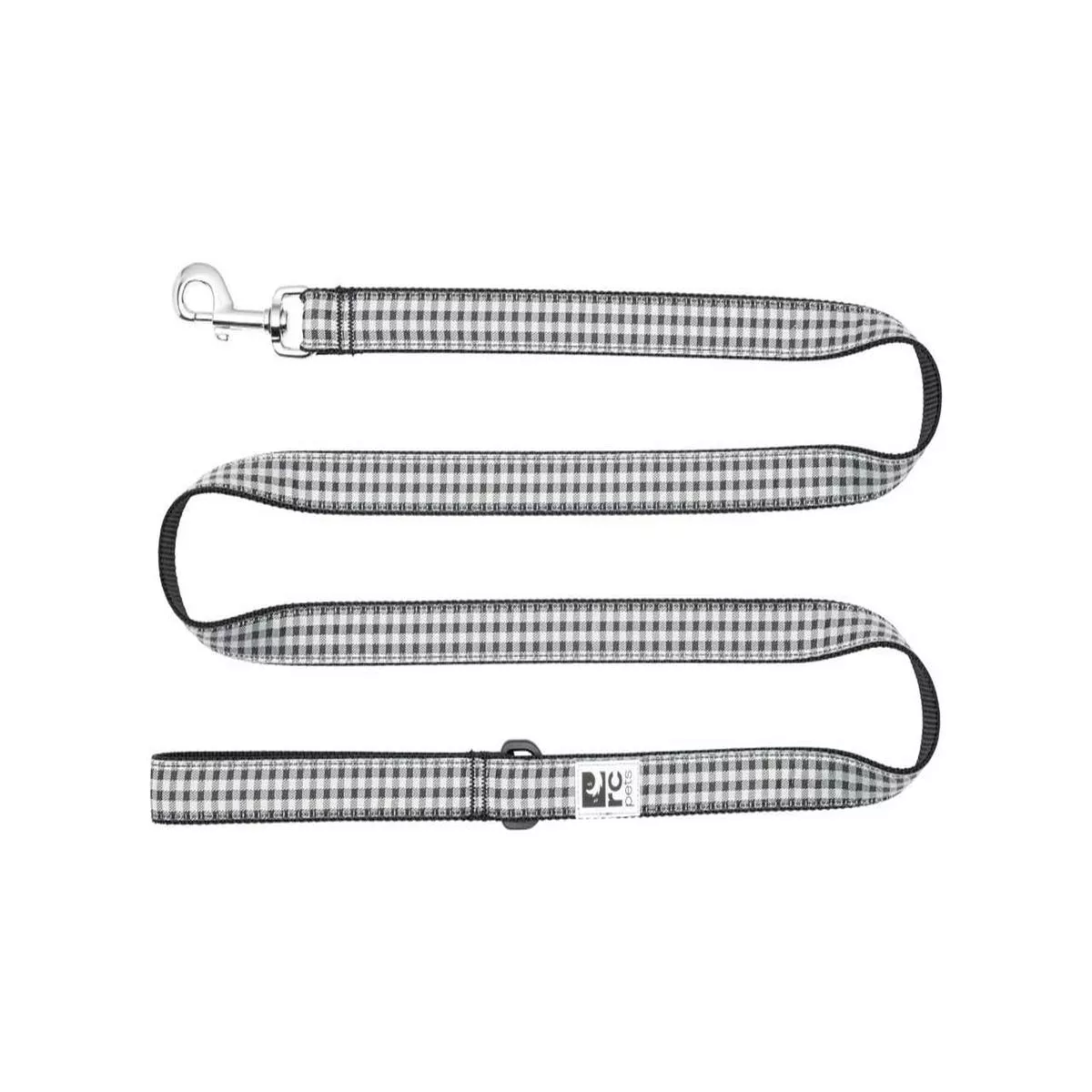 RC Pets Dog Leash, Black Gingham