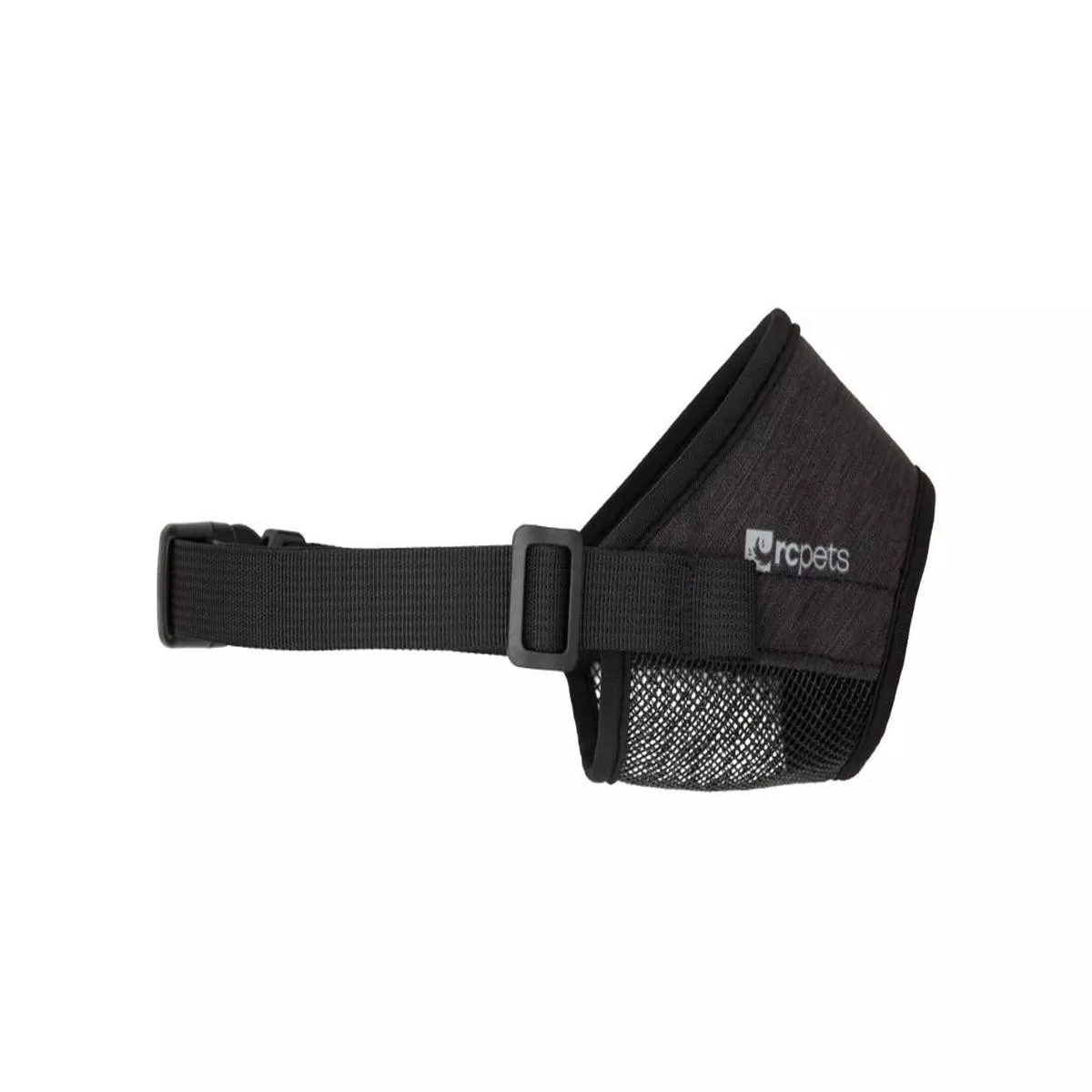 RC Pets Soft Fit Dog Muzzle, Heather Black