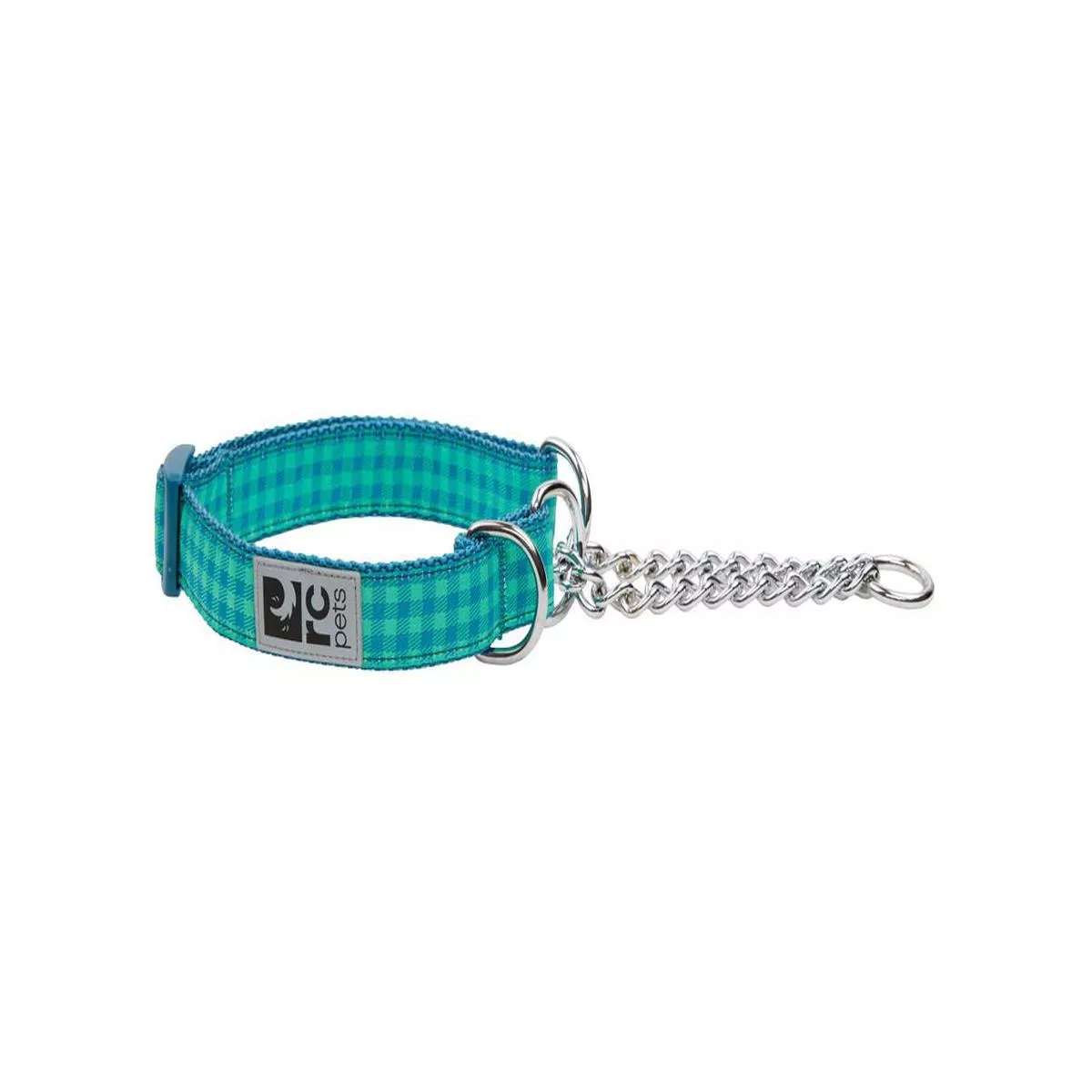 RC Pets Training Dog Collar, Green Gingham