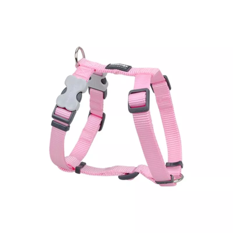 Red Dingo Dog Plain Harness Pink M 20mm