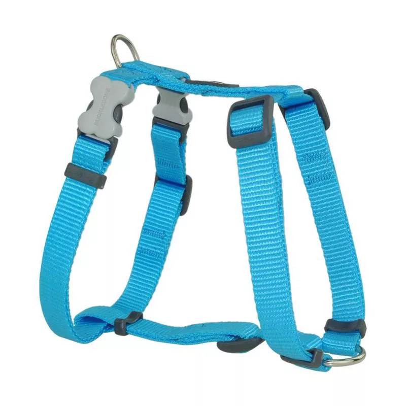 Red Dingo Dog Plain Harness Turquoise L 25mm