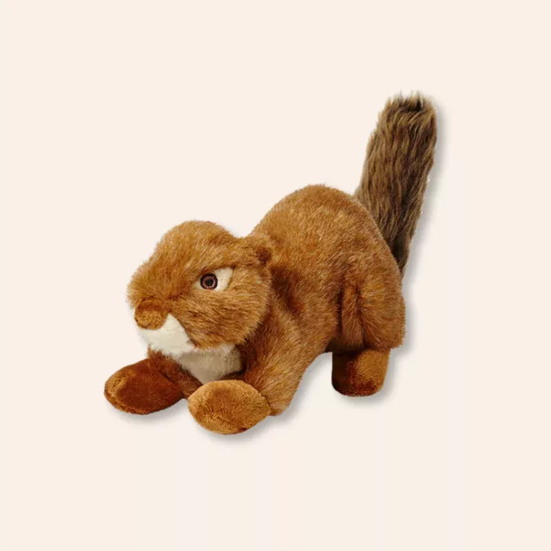 Red Squirrel | Fluff & Tuff Squeakerless Dog Toy