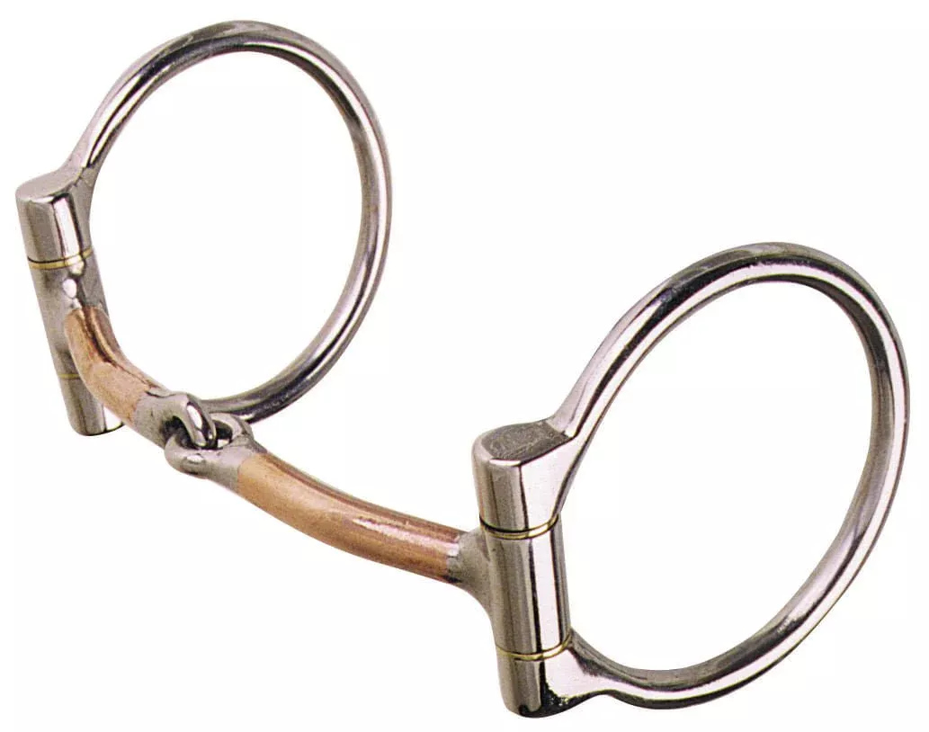 Reinsman Golden Glide Smooth Copper Offset Dee Bit