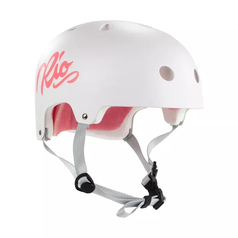 Rio Roller Script Helmet – Cream White