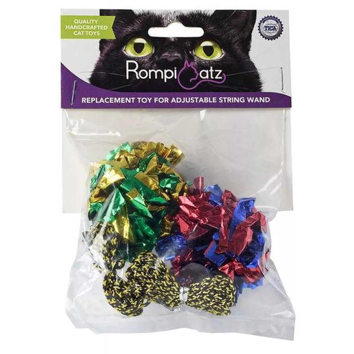 RompiCatz Replacement Crinkle Balls Cat Toy