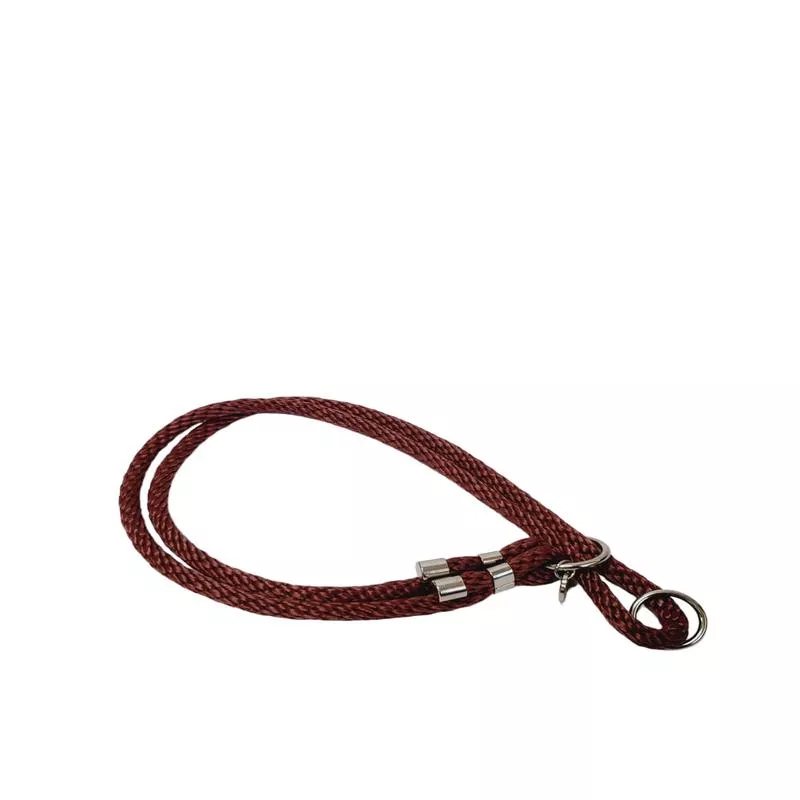 Rope Dog Collar Brown Small