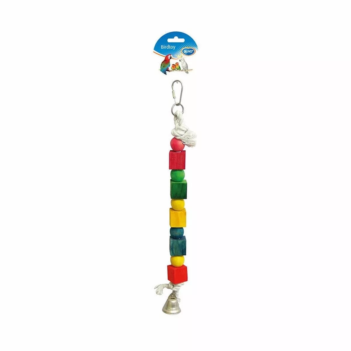 Rope Ring With Colourful Cubes & Bell 35cm