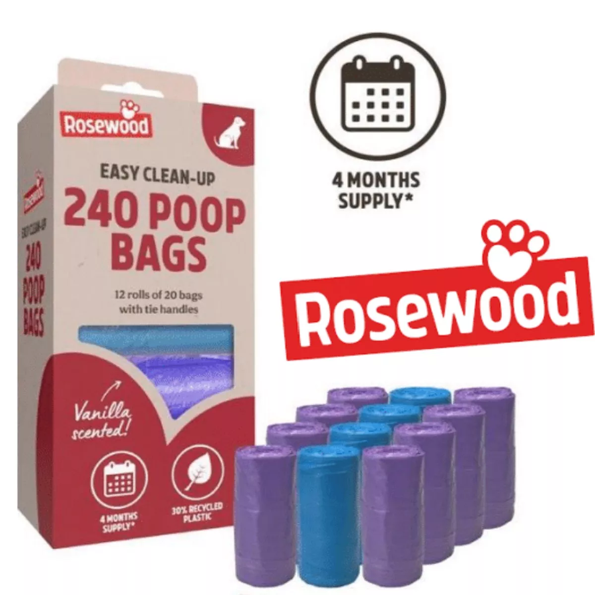 Rosewood Grab & Go 240pc 12 Rolls