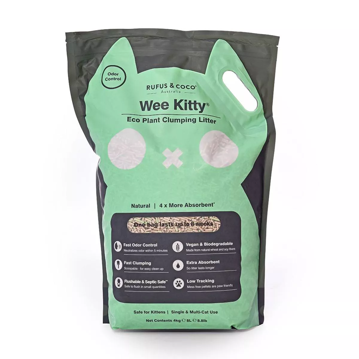 Rufus & Coco Wee Kitty Eco Plant Clumping Litter