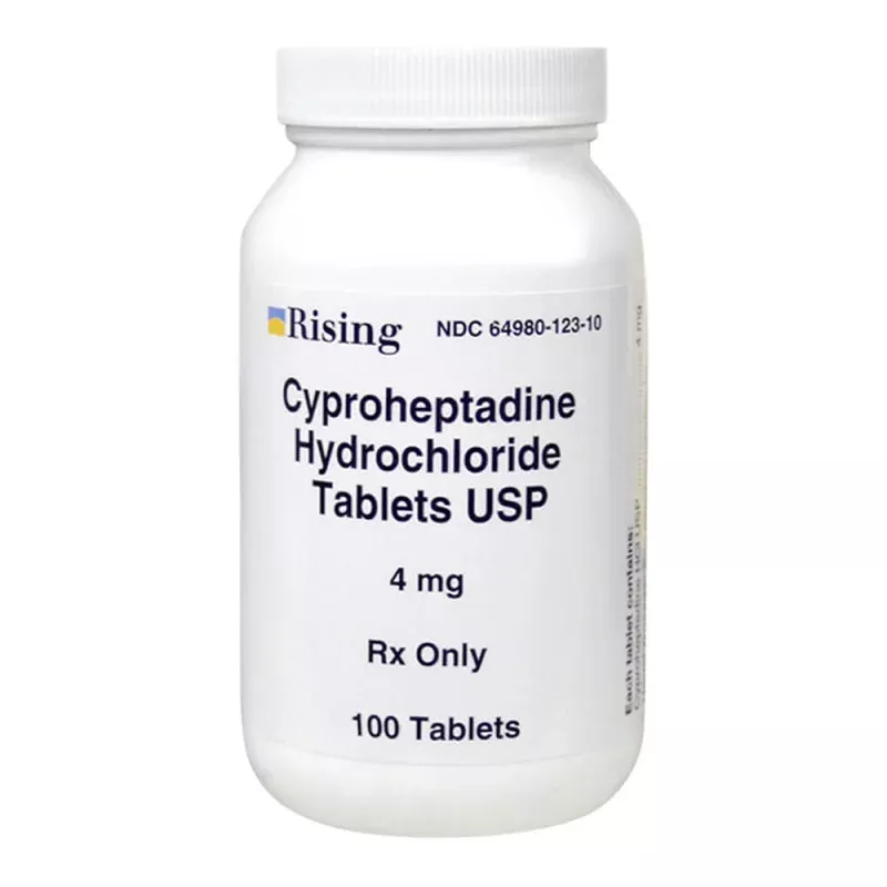Rx Cyproheptadine, 4mg x 100 tablets