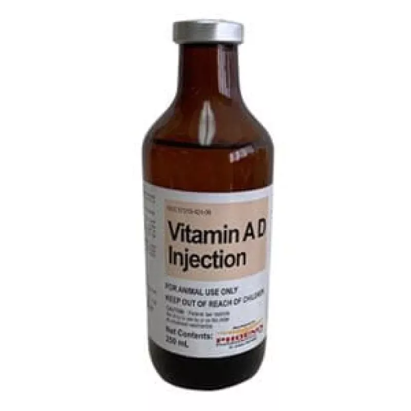 Rx Vitamin AD (Generic) Injection for Cattle, 250 mL