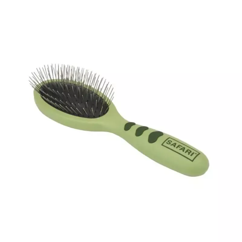 Safari Wire Pin Brush Green Small