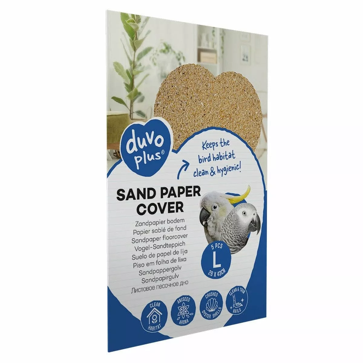 Sand paper cover L - 5pcs - 28x43cm