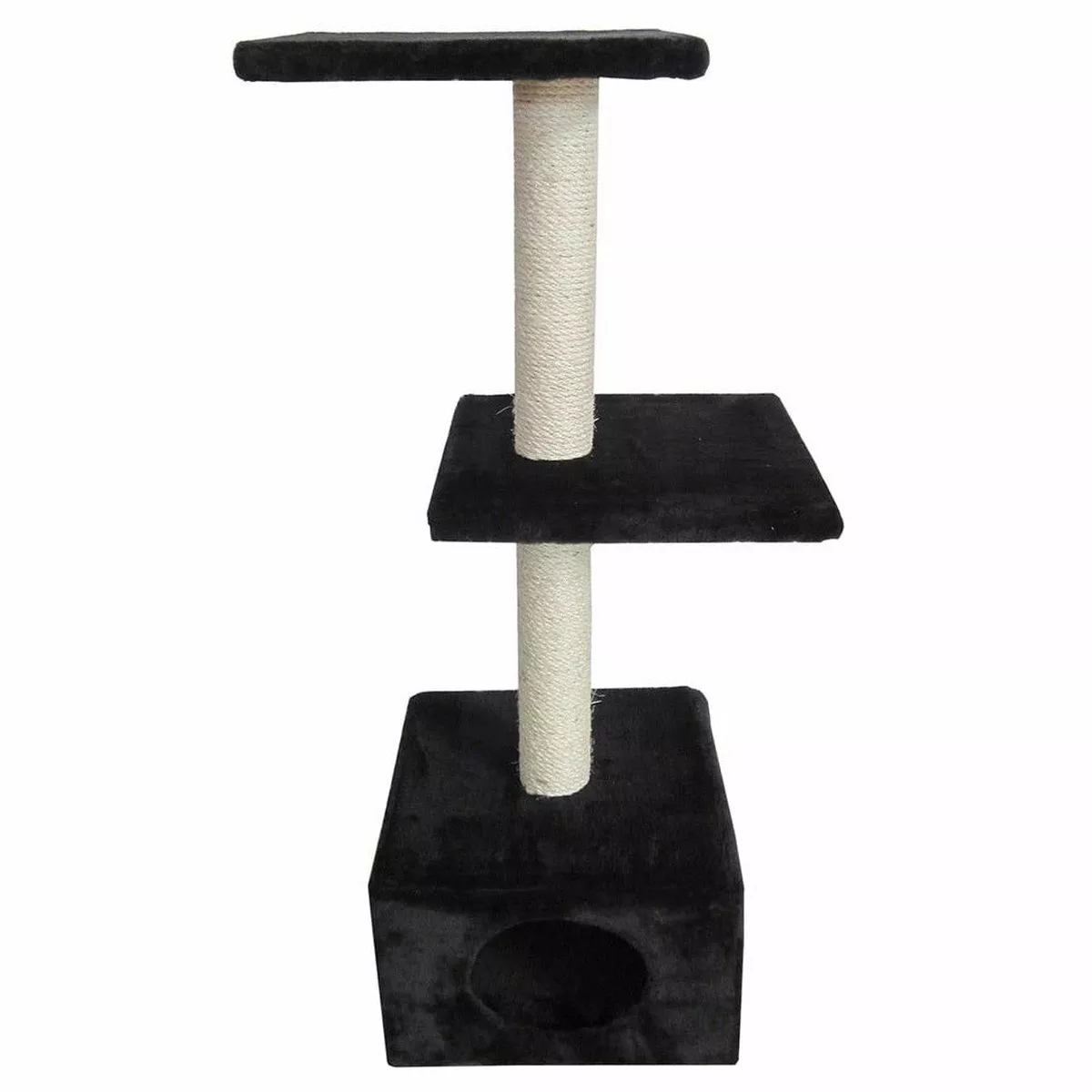 SCRATCHING TREE CLASSICTREE PALAZZO 30x30x90CM black