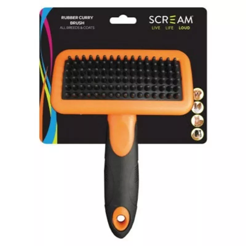 Scream – Small Rubber Curry Brush