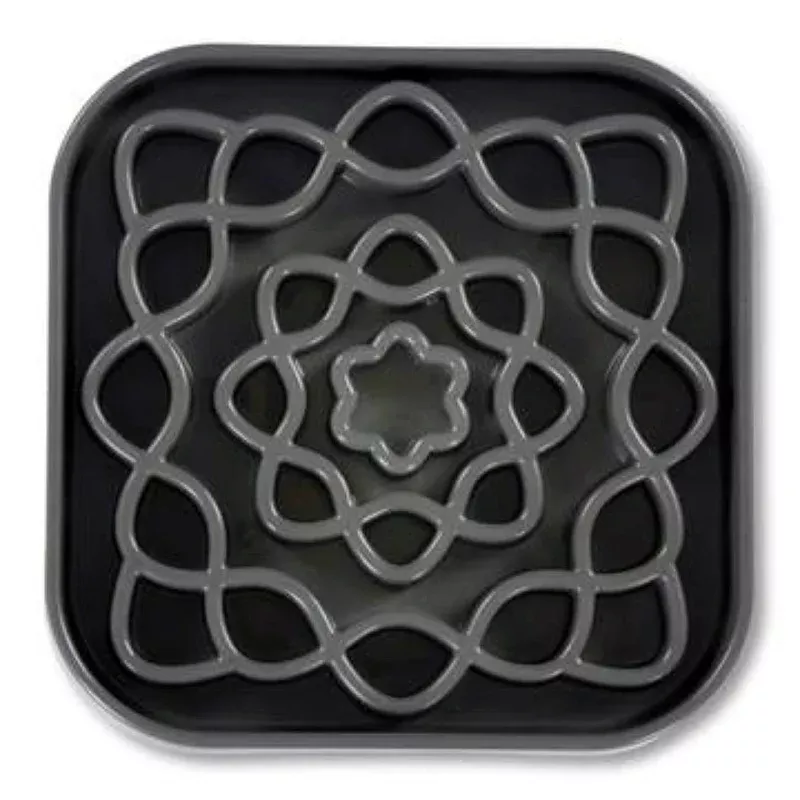 Small Messy Mutts Interactive Square Slow Feeder, 2 Cup Capacity