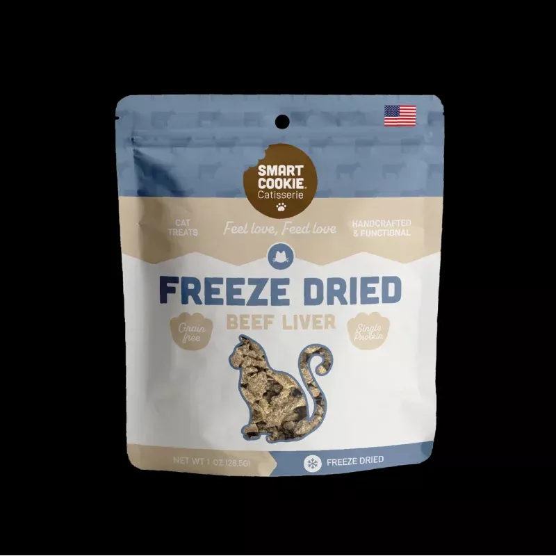 Smart Cookie Cat Freeze Dried Beef Liver Bites 1oz