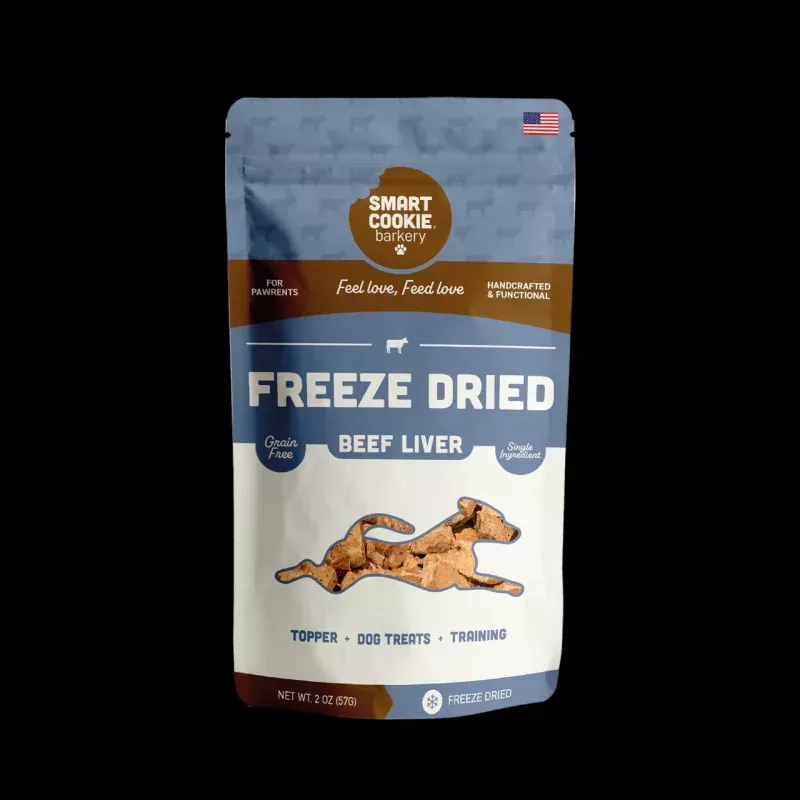 Smart Cookie Freeze Dried Beef Liver Bites 2oz