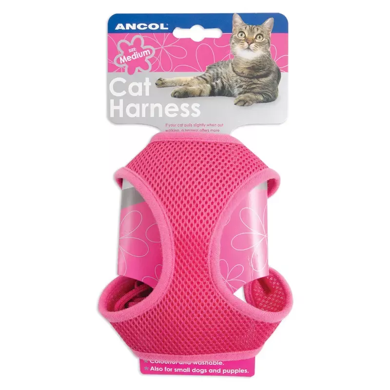 Soft Harness & Lead Pink Medium