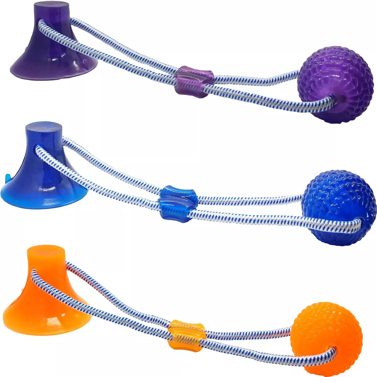 Spot Press & Pull 2-In-1 Ball & Rope Tug – ASSORTED | 17 IN