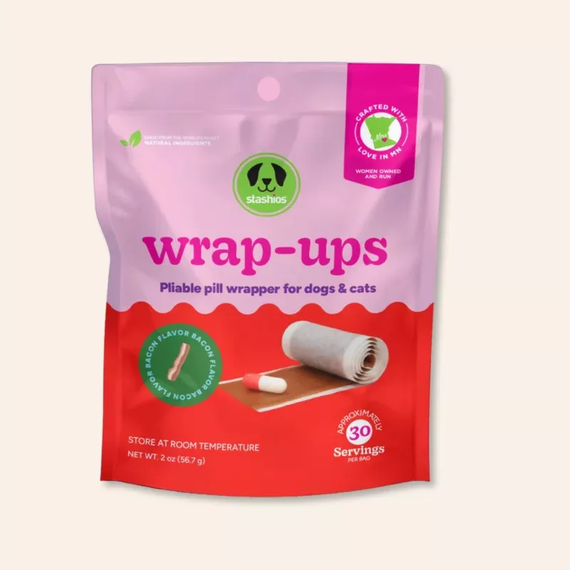 Stashios Wrap-Ups Bacon Dog Treat Pill Wrapper